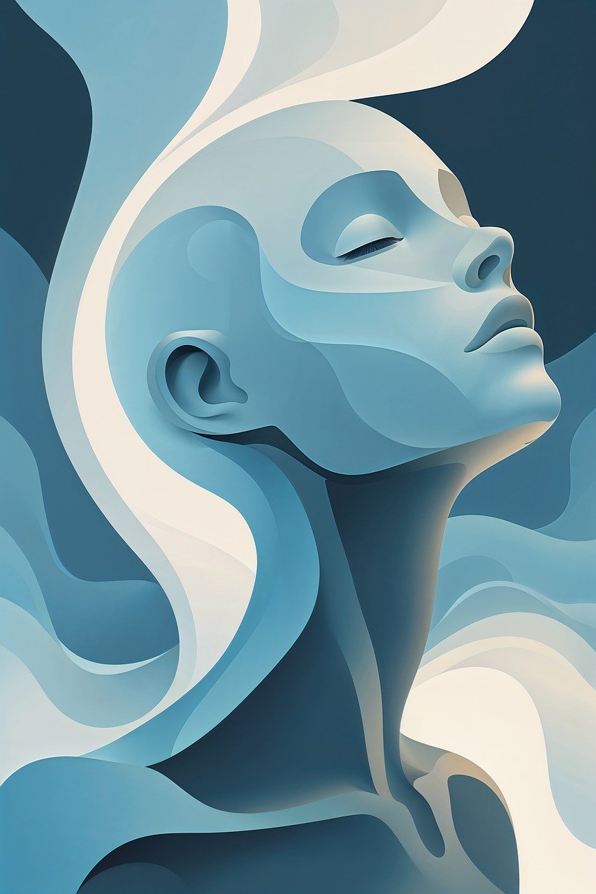 abstract, ethereal, flowing, serene, contemplatived